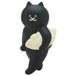 餃子　黒猫【SUIMIN 運ぶねこ フィギュアコレクション】　ガシャポン　ガチャガチャ　カプセルトイ　猫　cat