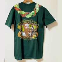 第41回メリーモナークフェスティバル 記念Tシャツ2004年 深緑 Mサイズ フラダンス ハワイ カラカウア王_画像1