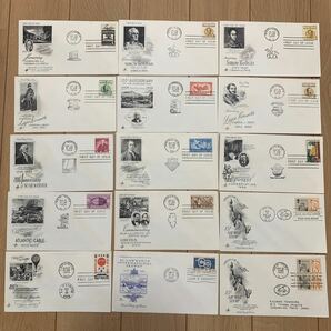 初日カバー アメリカ切手 1958年〜1960年 1968年 1973年~1976年発行 66枚まとめの画像2