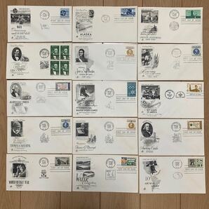 初日カバー アメリカ切手 1958年〜1960年 1968年 1973年~1976年発行 66枚まとめの画像4