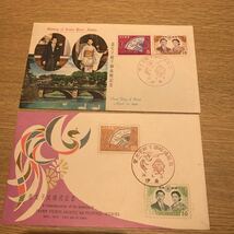 初日カバー　皇太子成婚式記念郵便切手　昭和34年発行　2枚まとめ_画像2