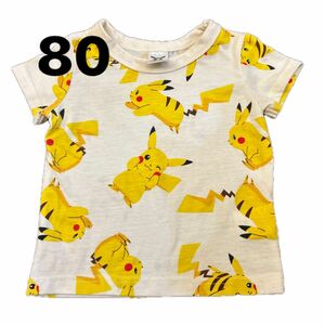 子供服 Tシャツ 半袖 キッズ トップス 半袖Tシャツ ピカチュウ サイズ110 ポケモン