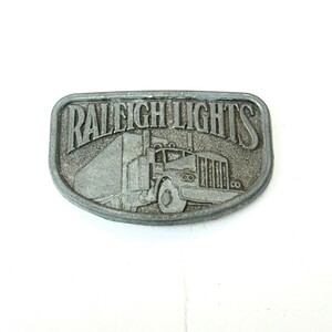 Y# ヴィンテージ アメリカ RALEIGH LIGHTS トラック バックル ベルトバックル！