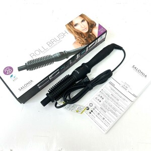 SALONIA ROLL BRUSH サロニア ロールブラシ カールアイロン ヘアアイロン SL-006！