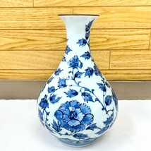 たち吉 楠吉 六染付 花器 花生 花瓶 花入！_画像2