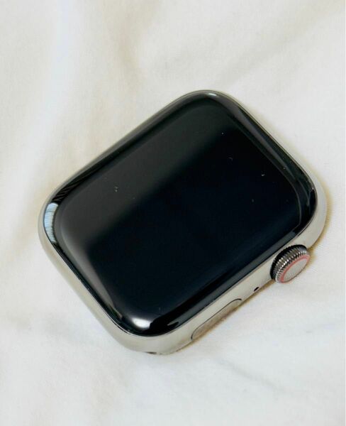 Apple Watch Series 9 45mm ステンレススチール Cellularモデル ミッドナイトソロループ