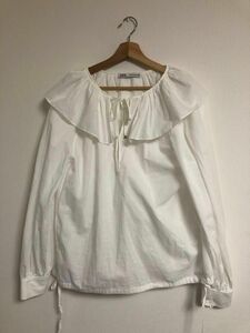 ZARA フリルシャツ　長袖