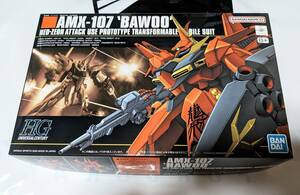 BANDAI SPIRITS HGUC 1/144 AMX-107 bow Mobile Suit Gundam ZZ пластиковая модель комплект для сборки HG картон отправка 