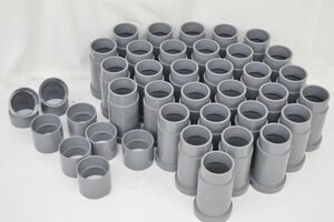 (565Q 0510Y9)1円～ 日本プラスチック 綱手 39点セット 配管 KC 75 詳細不明 建材 住宅設備 リフォーム 建築