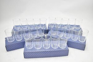 (778L 0416S11) １円～ 美品 グラス 25個まとめ売り コップ ガラス製 食器 レトロ アンティーク