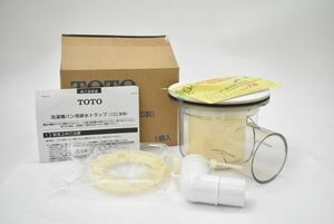 (565S 0507S7) １円～ 未使用 TOTO トートー 洗濯機パン用 排水トラップ PJ001 横引きトラップ ABS製