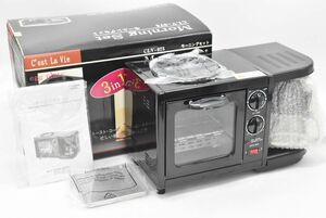 (809L 0523T3)1 jpy ~ unused C*est La Vie Sera vi mo- person g set CLV-075 coffee maker toaster eg plate 3in1