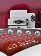 (797Q 0514M1) 1円～ Bill'S Brothers ビルズブラザーズ エレキギター ストラトタイプ ケース付 弦楽器_画像8