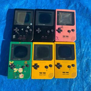 中古品　ゲームボーイポケット本体（MGB-001/ピンク） ゲームボーイ GB/6点セット