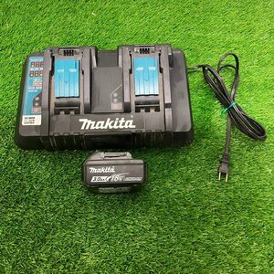 【中古品】『5-124』 makitaマキタ急速充電器DC18RD 、バッテリBL1830セット