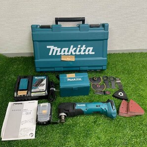 【中古品】『5-213』マキタ 充電式マルチツール TM51D急速充電器・バッテリ ・替え刃・ケース付きの画像1