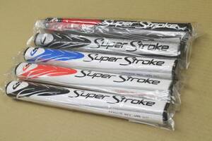 ZZ022-9 未使用 SuperStroke MID SLIM2.0 GRIP USモデル 5色SET（WH-BK、WH-RD、WH-BL、SIL-BK、BK-RD）スーパーストローク グリップ