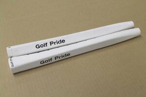 Z494 未使用近い Golf Pride_GRIP2本組_M58R Players Wrap White77g パターグリップ ゴルフプライド ホワイト
