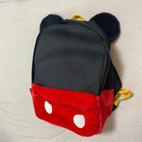 Disney公式 リュックサック　ミッキーマウス　モコモコモチーフリュック