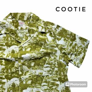 COOTIE（クーティー）　総柄オープンカラーシャツ　コットン　ストリート　古着