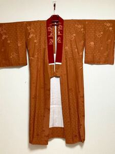 長襦袢 正絹 刺繍半衿付き!! 身丈131.5cm 着物 着用用 和装 和服 女性