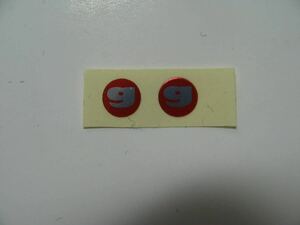 ABU Ambassadeur 赤ｇ小型ステッカー アブ アンバサダー用 リプロ 2枚セット　⑤