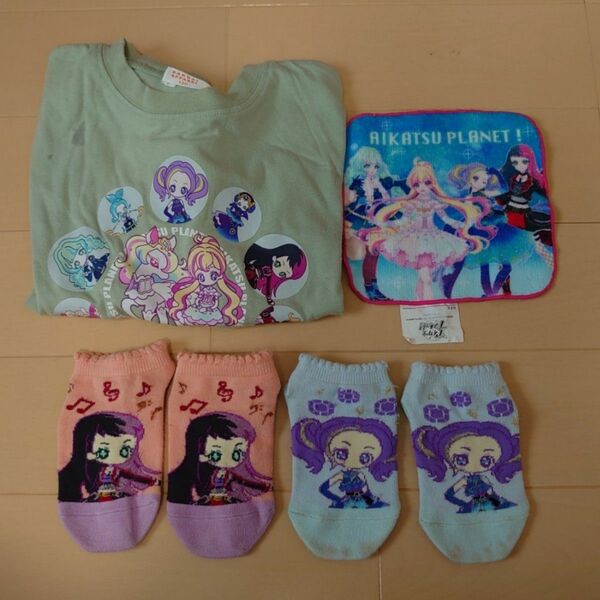 アイカツ！プラネット Tシャツ 靴下 120cm