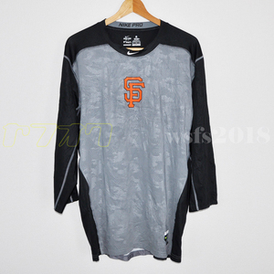 【野球/MLB/USED】サンフランシスコジャイアンツ オーセンティック3/4スリーブシャツ【NIKE/ナイキ】san francisco giants