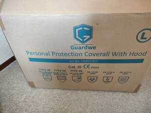 * unused *Guardwe chemistry protective clothing CN4013DT*PPE category -Ⅲ*L size 25 sheets entering 1 box 