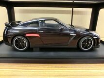 #i6【梱80】 AUTOart オートアート製 NISSAN 日産 GT-R SpecV R35 ULTIMATE OPAL BLACK ブラック ミニカー 1/18_画像4