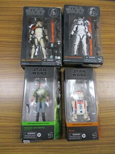 #w21【梱80】ハズブロ スターウォーズ ブラックシリーズ レイア・オーガナ R5-D4 ストームトルーパー 他 フィギュア 4点セット