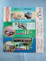 ⑤2・昭和51年・小田急電鉄《向ヶ丘遊園モノレール開通10周年記念》乗車券_画像1