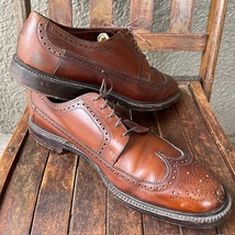 希少美品！60's〜70's florsheim union made フローシャイム革靴USA製ヴィンテージ　レザーシューズ/40's50's古着アメリカ米国ケンムーア_画像10