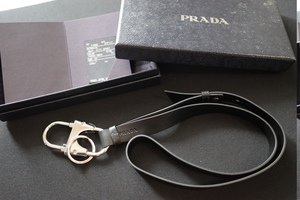 PRADA Prada кольцо для ключей ремешок на шею 2PP117 2BAY CITY SPORT NERO