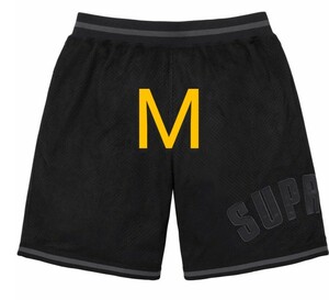 【M】Supreme Ultrasuede Mesh Short Black シュプリーム メッシュ ショーツ ハーフパンツ ショーツ 短パン 新品 新作 黒 ブラック 