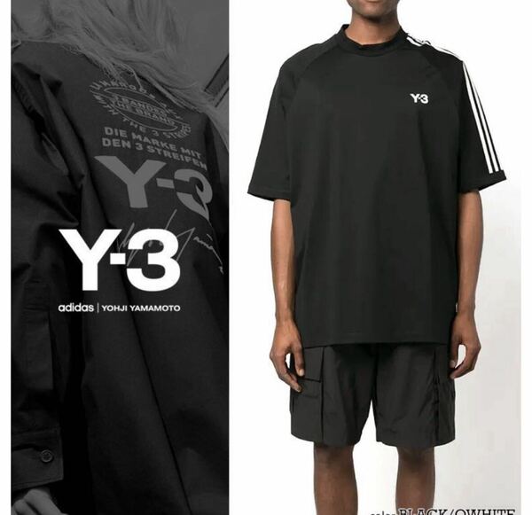 【新品】Y-3 3-STRIPES SHORT SLEEVE TEE 