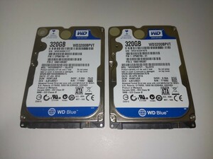 『注意』判定 / 2.5インチHDD WD3200BPVT 320GB 2台