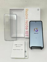 U383【美品・制限○　白ロム】 Xiaomi Redmi Note 10T A101XM softbank SIMロック解除 SIMフリー ブラック_画像1