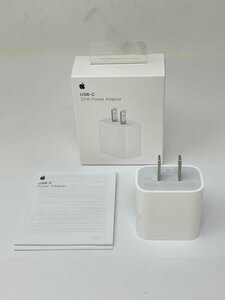U556【動作確認済】 Apple 純正 20W USB-C Power Adapter MHJA3AM/A アダプタ 充電器 ホワイト