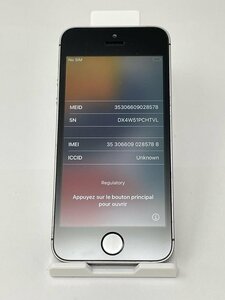 121【ジャンク品】 iPhoneSE 32GB au版SIMロック解除 SIMフリー スペースグレイ