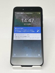 U544【動作確認済・制限○　白ロム】 Android　One S3 Y！mobile ネイビー