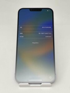 163【ジャンク品】デモ機 iPhone14 Plus 128GB softbank版SIMロック解除 SIMフリー パープル バッテリー93%