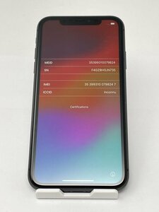 969【ジャンク品】 デモ機 iPhone 11 64GB au ブラック バッテリー90%