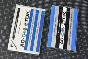 ＴＤＫハイポジカセットテープ【TDK : ゛ＡD-Ｃ45・ＡD-C46 ゛ 】各１巻 合計２巻（未使用・未開封品）