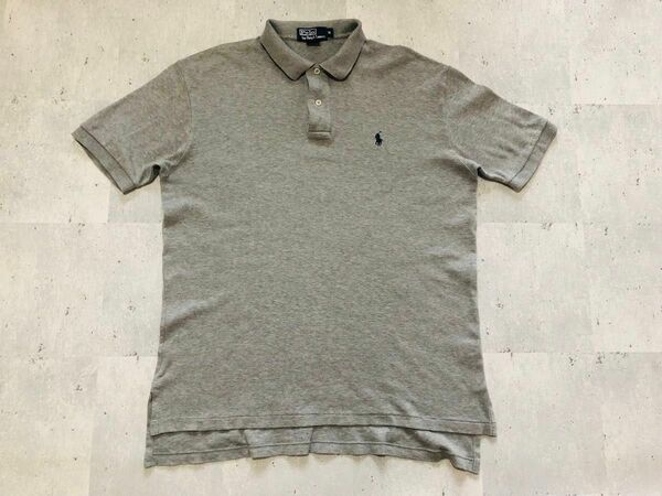 Mサイズ　POLO RALPH LAUREN　ポロシャツ　 グレー