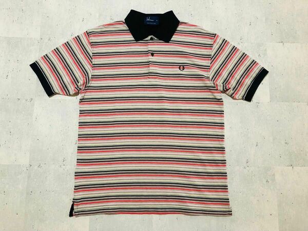 美品　Mサイズ　FRED PERRY　フレッドペリー　ポロシャツ ボーダー