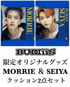 BUDDiiS オリジナルコラボグッズ MORRIE ＆ SEIYA クッション2点セット 新品未開封