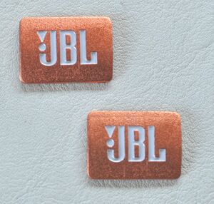 ★ JBL スピーカーロゴ プレート エンブレム ステッカー2枚 A ★