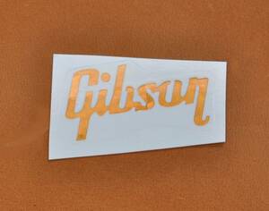 * GIBSON Logo Gold металлик Water Slide переводная картинка *