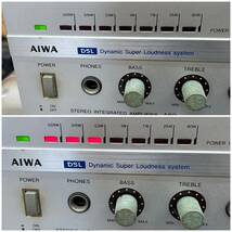  AIWA アイワ S-A60◆ プリメインアンプ STEREO INTEGRATED　AMPLIFIER 80’s 音響機材 オーディオ アンプ 希少器材 通電確認のみ_画像2